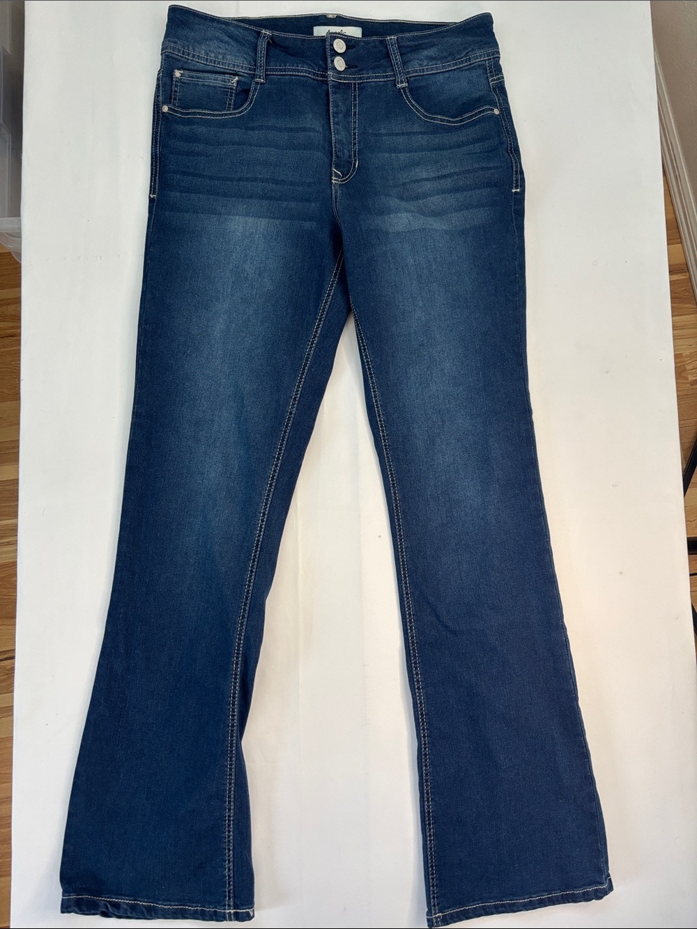 Dark Blue Flare Jeans - Comfortable Stretch Flared Leg -511sku